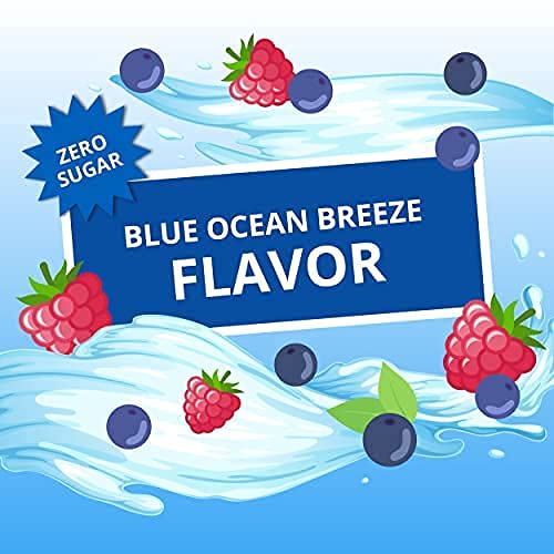 Island Punch Blue Ocean Breeze Zero-Sugar Singles To Go Drink Mix