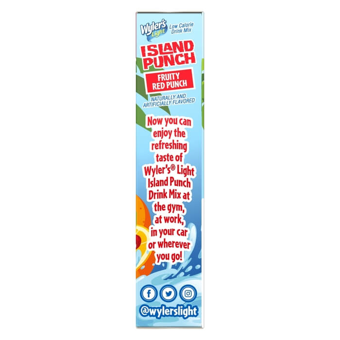 Island Punch Fruity Red Punch Zero-Sugar Singles To Go Drink Mix