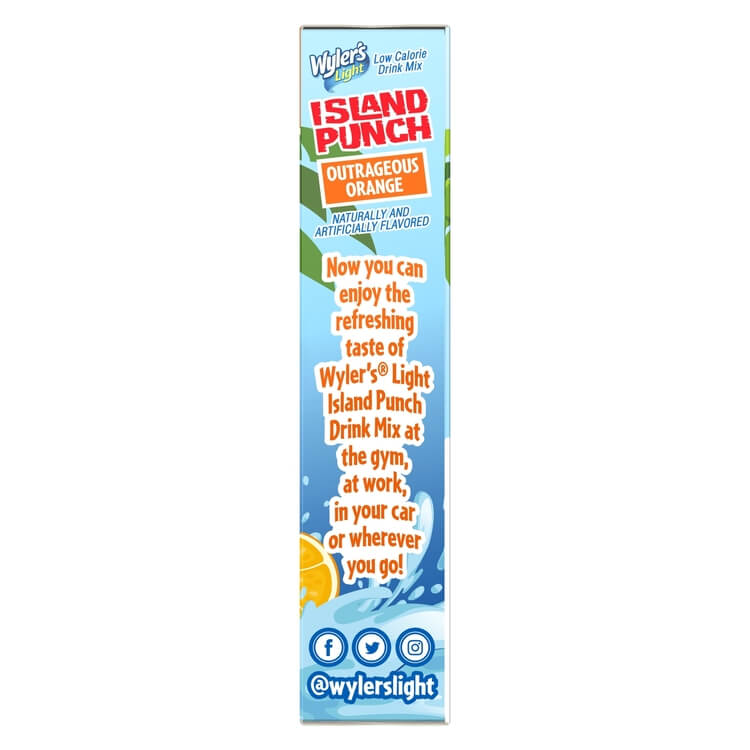 Island Punch Outrageous Orange Zero-Sugar Singles To Go Drink Mix