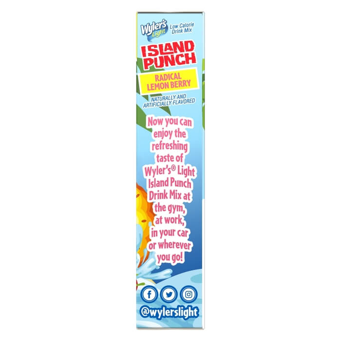 Island Punch Radical Lemon Berry Zero-Sugar Singles To Go Drink Mix