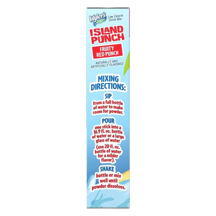 Island Punch Fruity Red Punch Zero-Sugar Singles To Go Drink Mix
