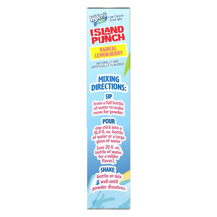 Island Punch Radical Lemon Berry Zero-Sugar Singles To Go Drink Mix