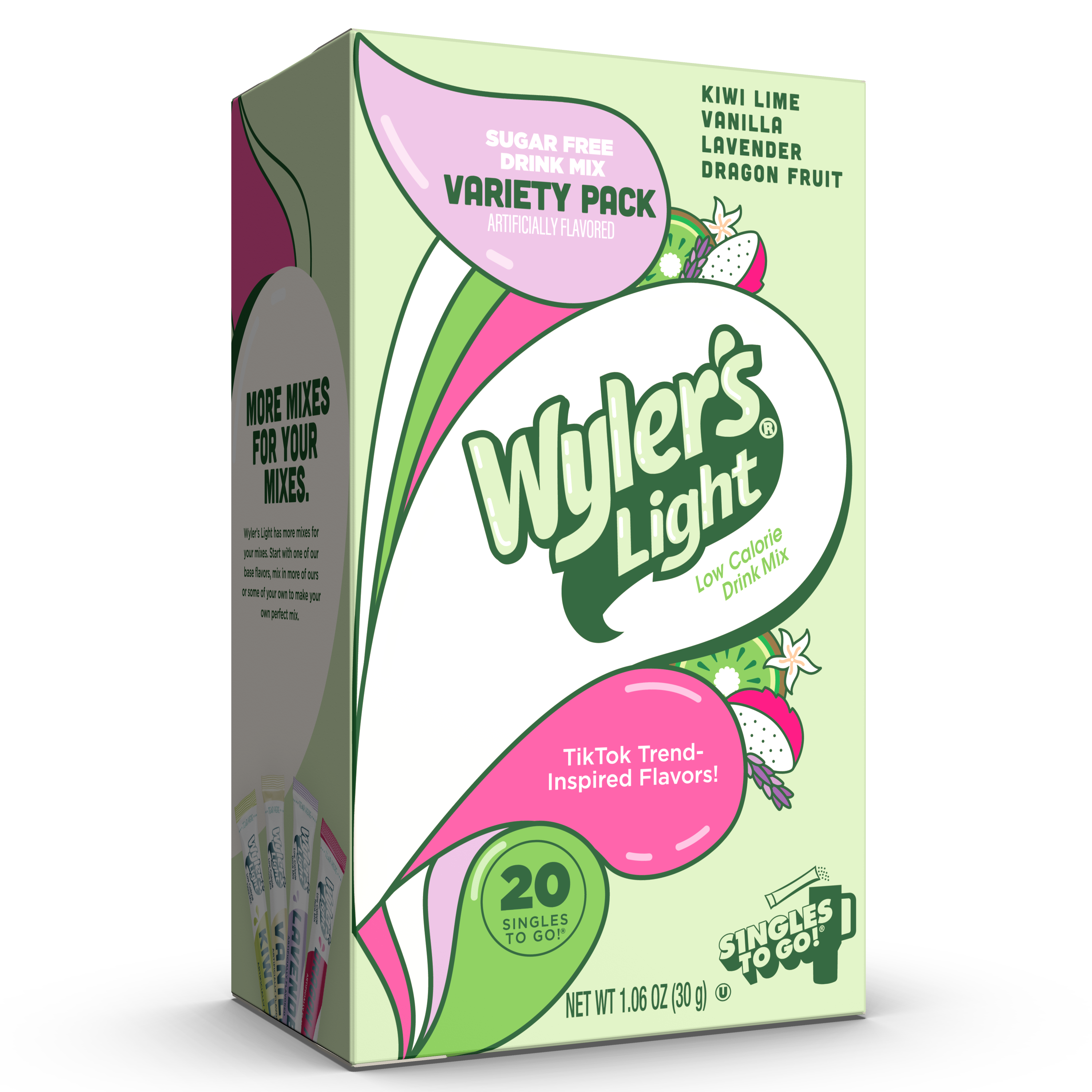 Wyler's Light Watertok inspired Sweet & Fruity Base Variety Pack Drink Mix