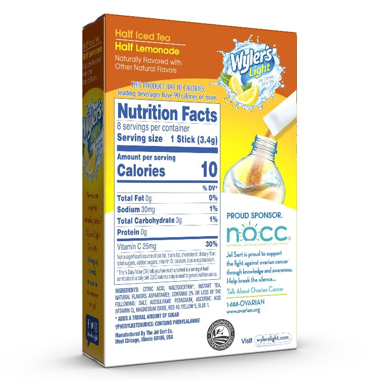 Half Iced Tea and Half Lemonade Sugar-Free Singles To Go Drink Mix