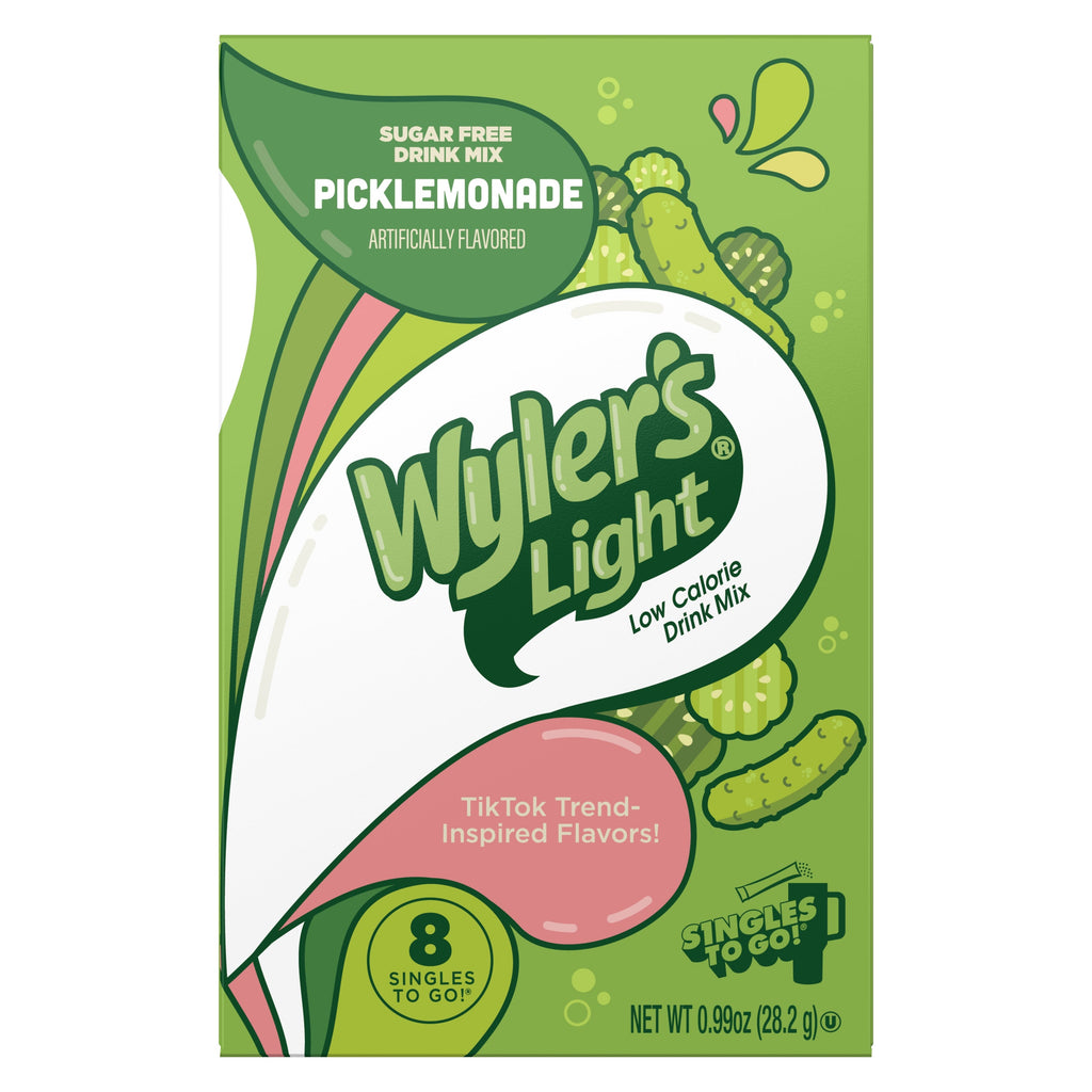 Wyler’s Light Singles To Go! Powder Packets, Water Drink Mix, WaterTok Picklemonade