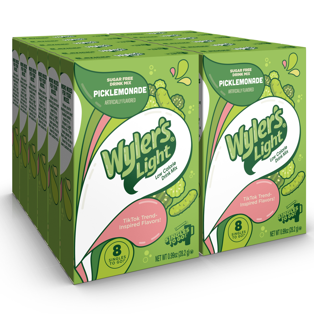 Wyler’s Light Singles To Go! Powder Packets, Water Drink Mix, WaterTok Picklemonade