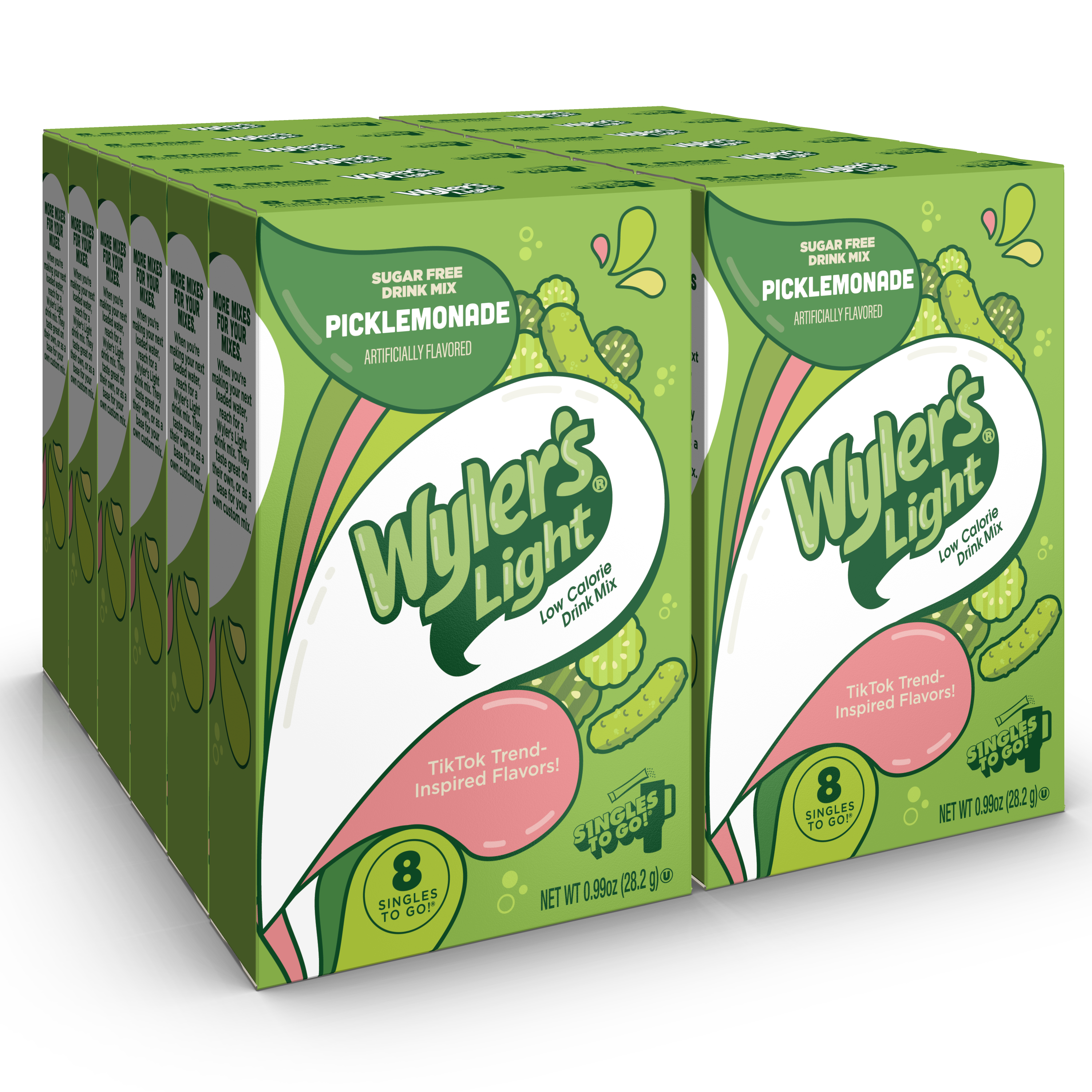 Wyler’s Light Singles To Go! Powder Packets, Water Drink Mix, WaterTok Picklemonade