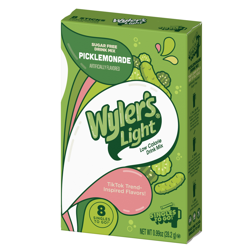 Wyler’s Light Singles To Go! Powder Packets, Water Drink Mix, WaterTok Picklemonade