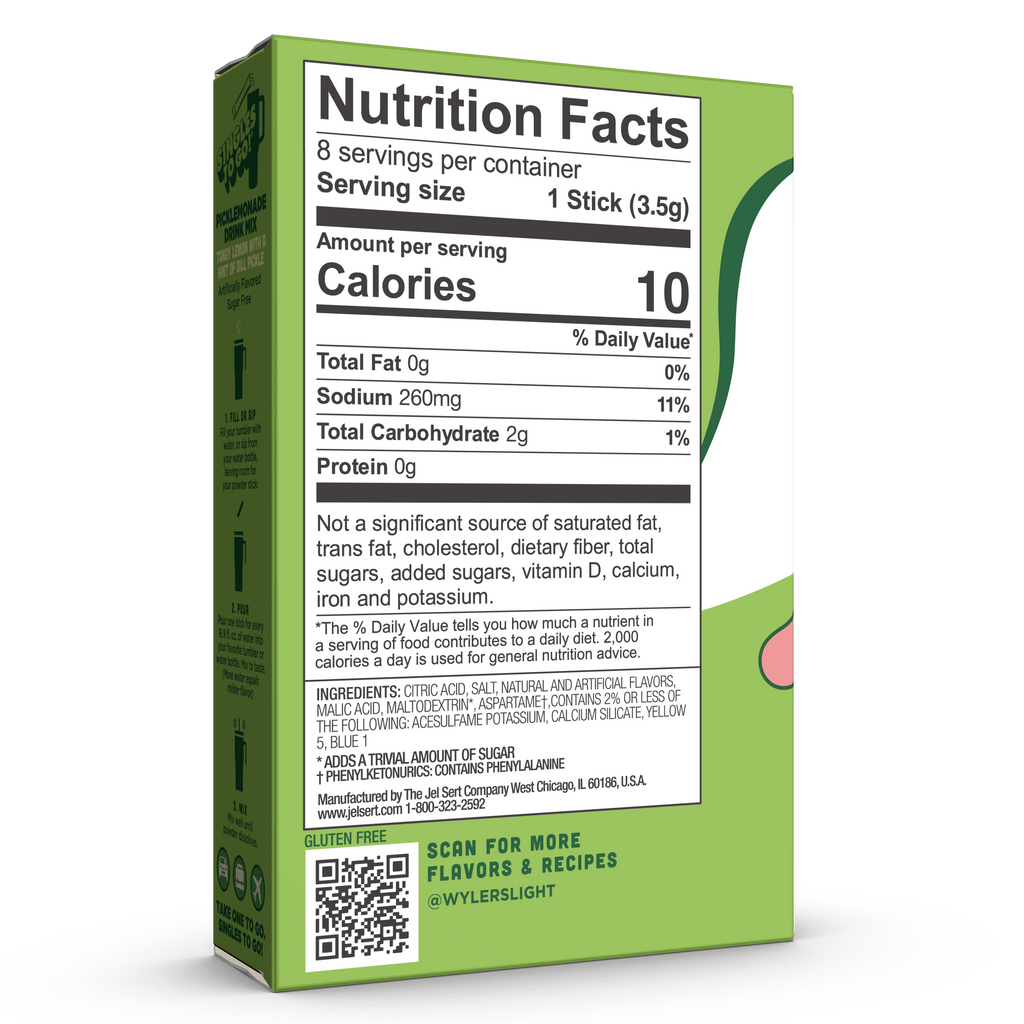 Wyler’s Light Singles To Go! Powder Packets, Water Drink Mix, WaterTok Picklemonade