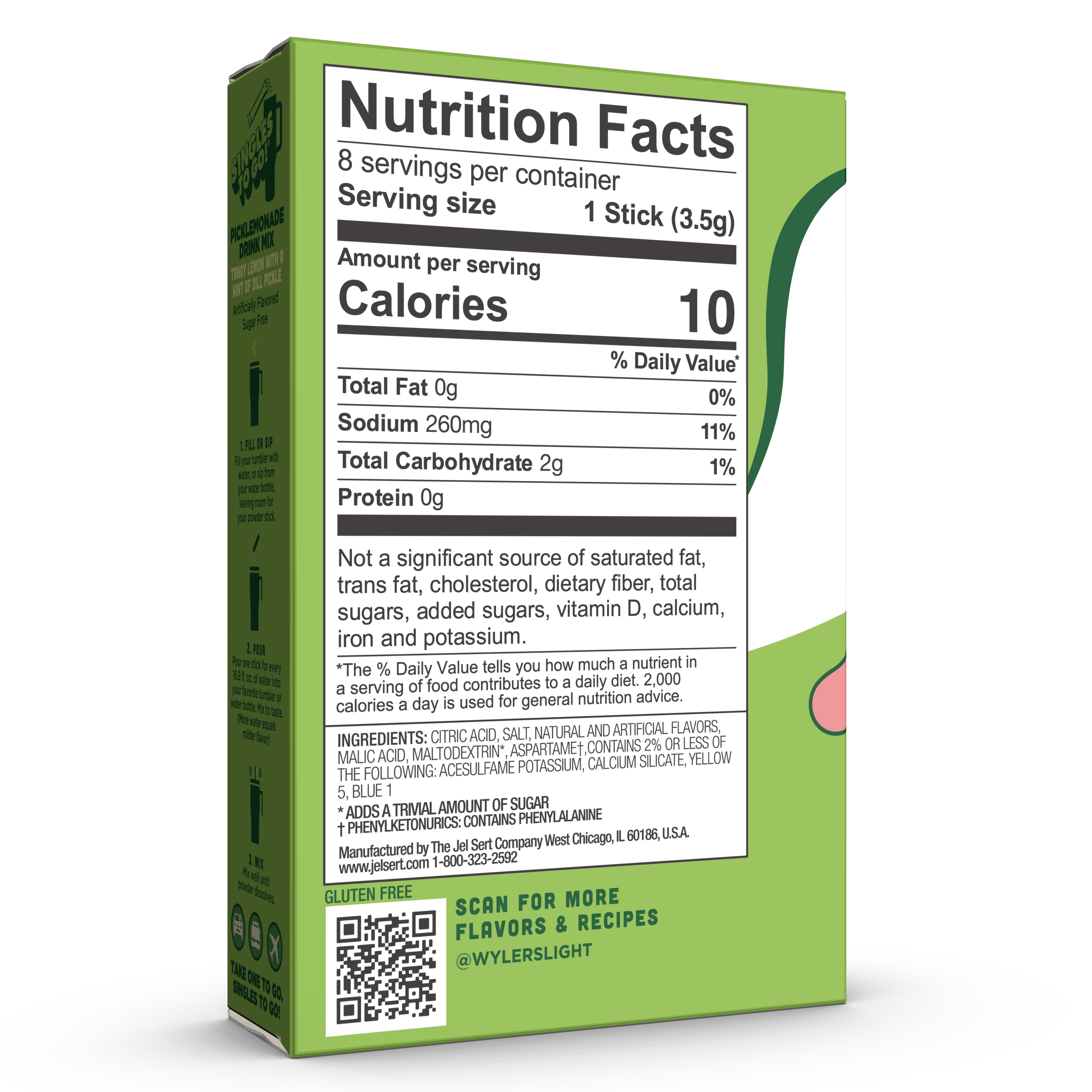 Wyler’s Light Singles To Go! Powder Packets, Water Drink Mix, WaterTok Picklemonade