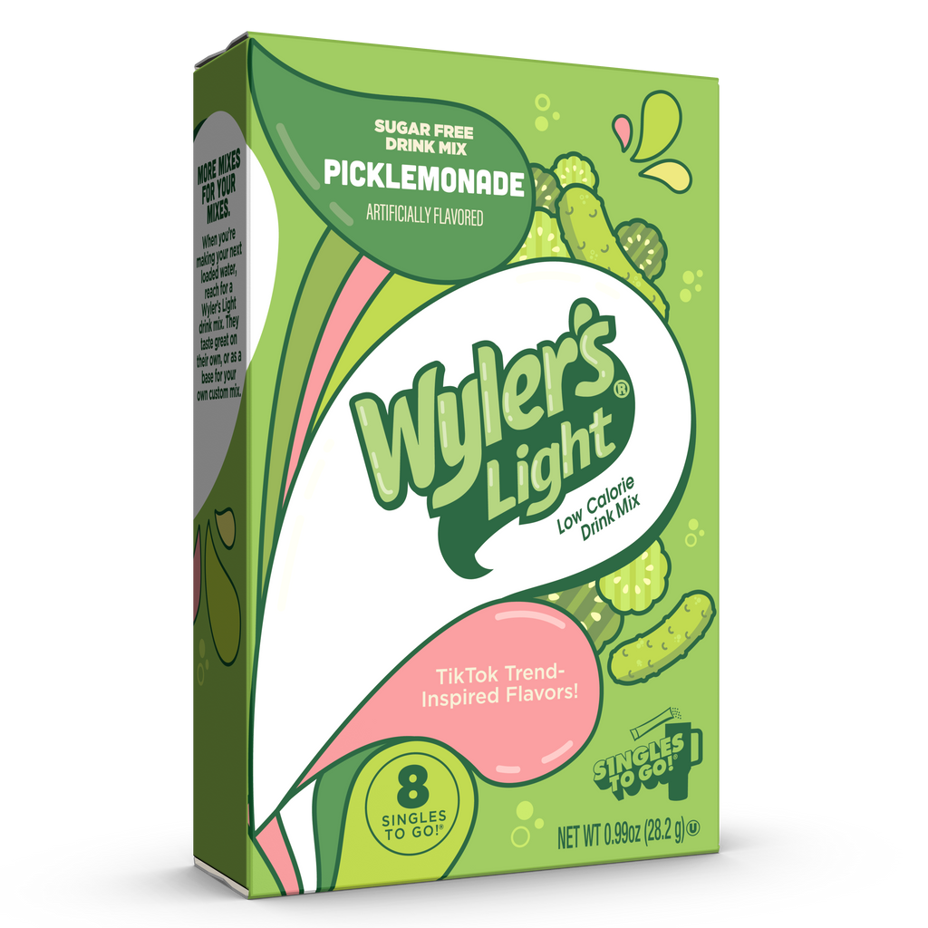 Wyler’s Light Singles To Go! Powder Packets, Water Drink Mix, WaterTok Picklemonade