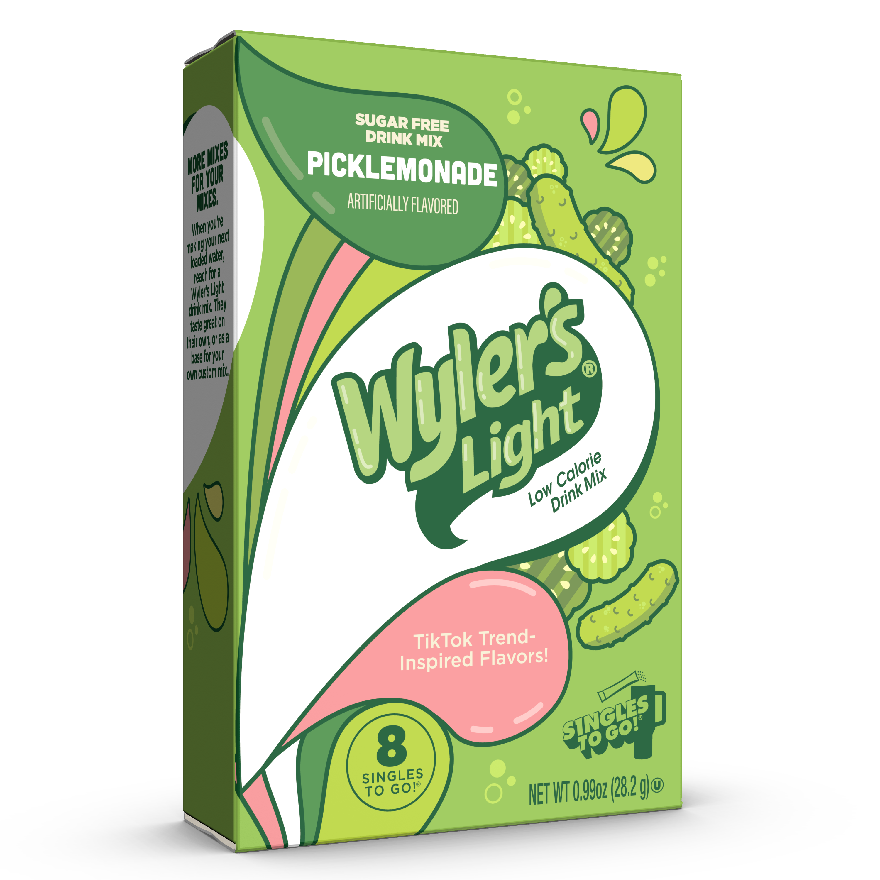 Wyler’s Light Singles To Go! Powder Packets, Water Drink Mix, WaterTok Picklemonade