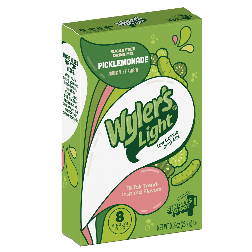 Wyler’s Light Singles To Go! Powder Packets, Water Drink Mix, WaterTok Picklemonade