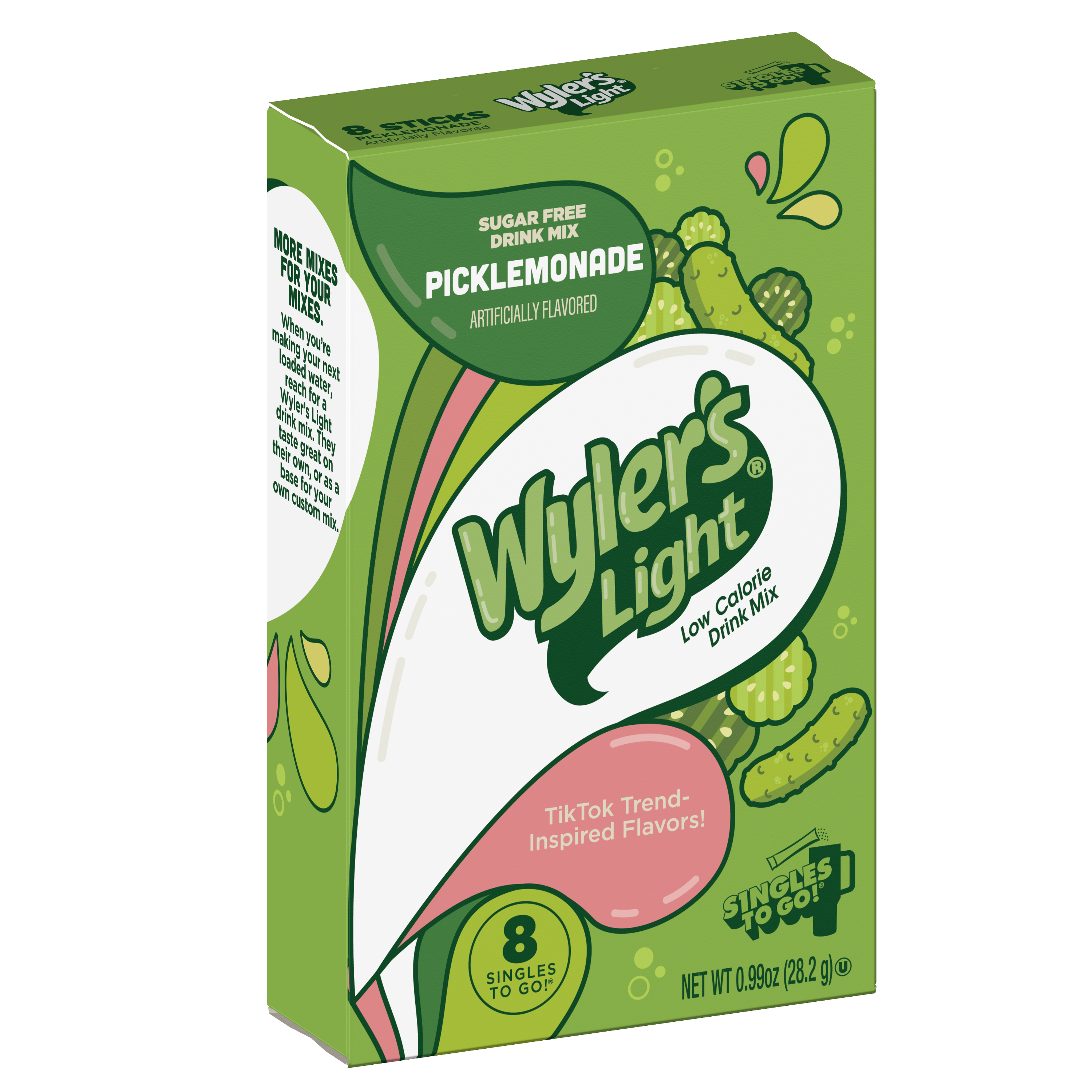 Wyler’s Light Singles To Go! Powder Packets, Water Drink Mix, WaterTok Picklemonade