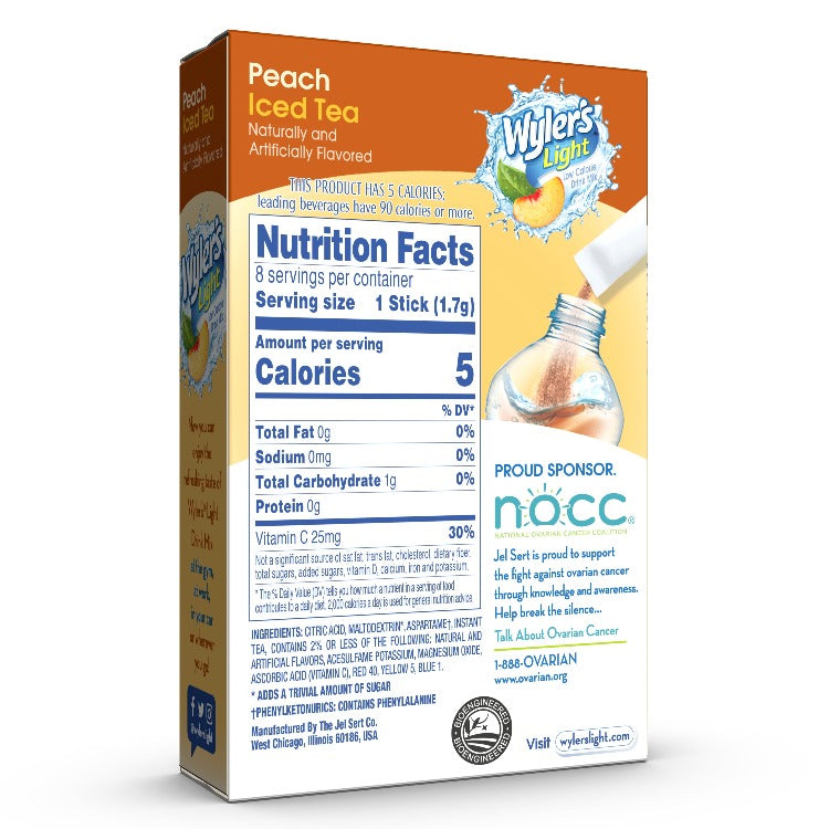 Peach Iced Tea Sugar-Free Singles To Go Drink Mix