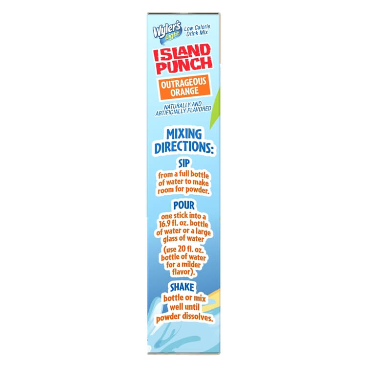 Island Punch Outrageous Orange Zero-Sugar Singles To Go Drink Mix