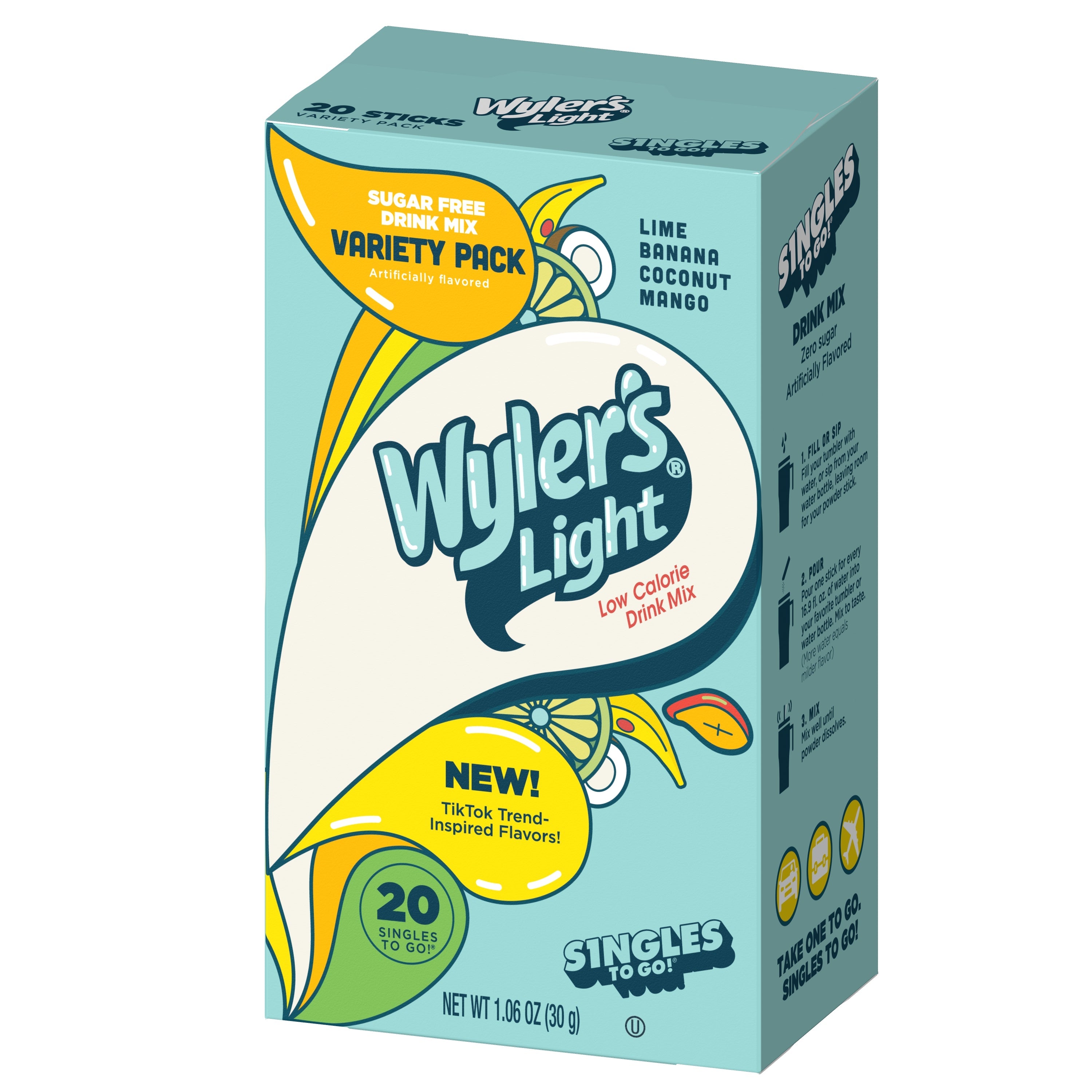 Wyler’s Light Watertok Inspired Base Flavors Variety Pack