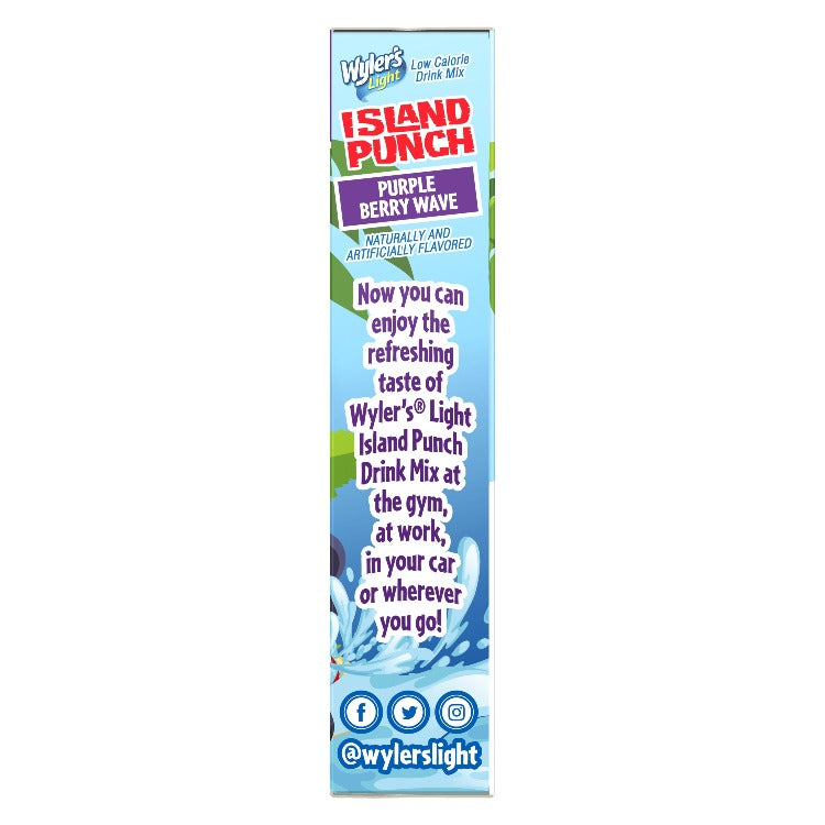 Island Punch Purple Berry Wave Zero-Sugar Singles To Go Drink Mix