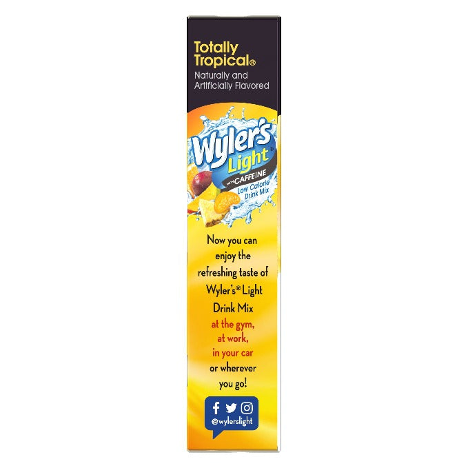 Totally Tropical Sugar-Free Singles To Go Drink Mix With Caffeine