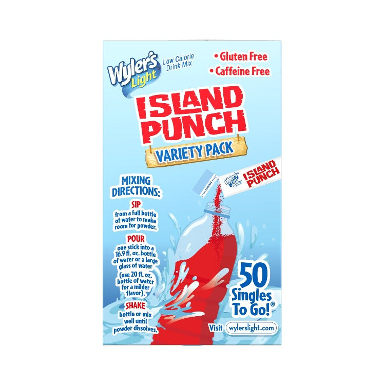 Island Punch Zero-Sugar Singles To Go Variety Pack Drink Mix, 40CT