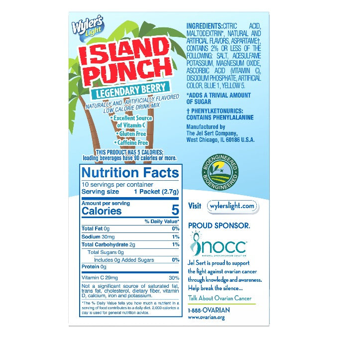 Island Punch Legendary Berry Zero-Sugar Singles To Go Drink Mix