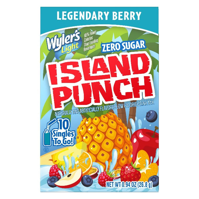 Island Punch Legendary Berry Zero-Sugar Singles To Go Drink Mix