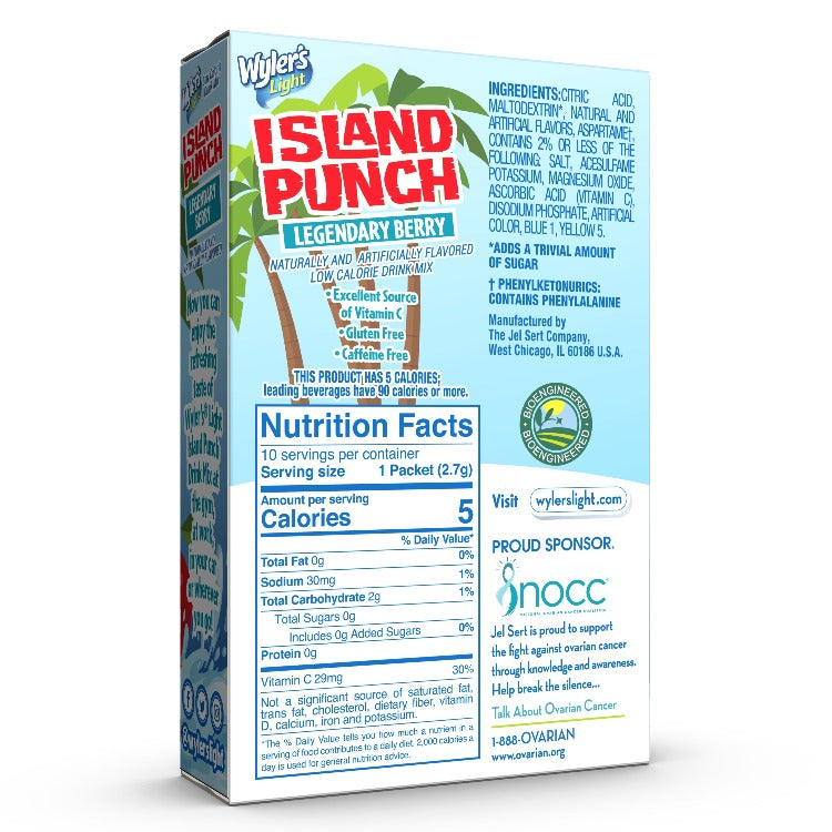 Island Punch Legendary Berry Zero-Sugar Singles To Go Drink Mix