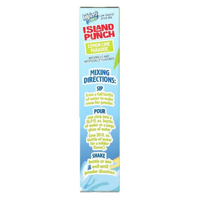 Island Punch Lemon Lime Paradise Zero-Sugar Singles To Go Drink Mix
