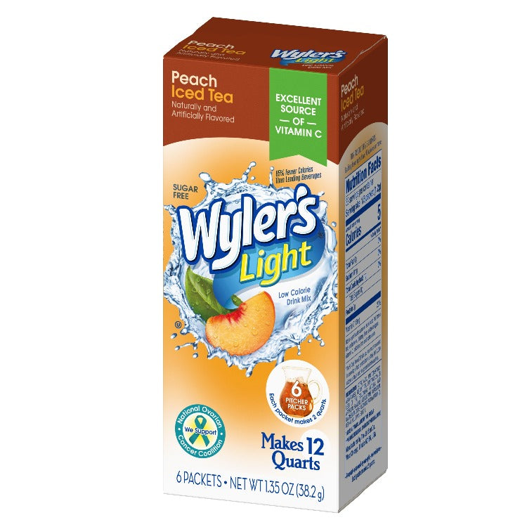 Peach Iced Tea Low Calorie Pitcher Pack Carton