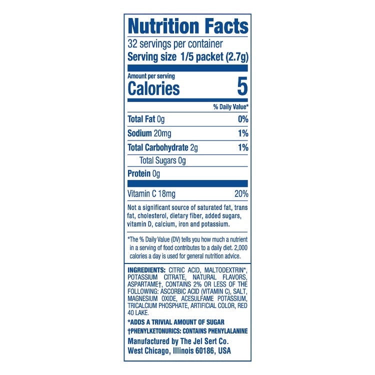 Pink Lemonade Low Calorie Pitcher Pack Carton