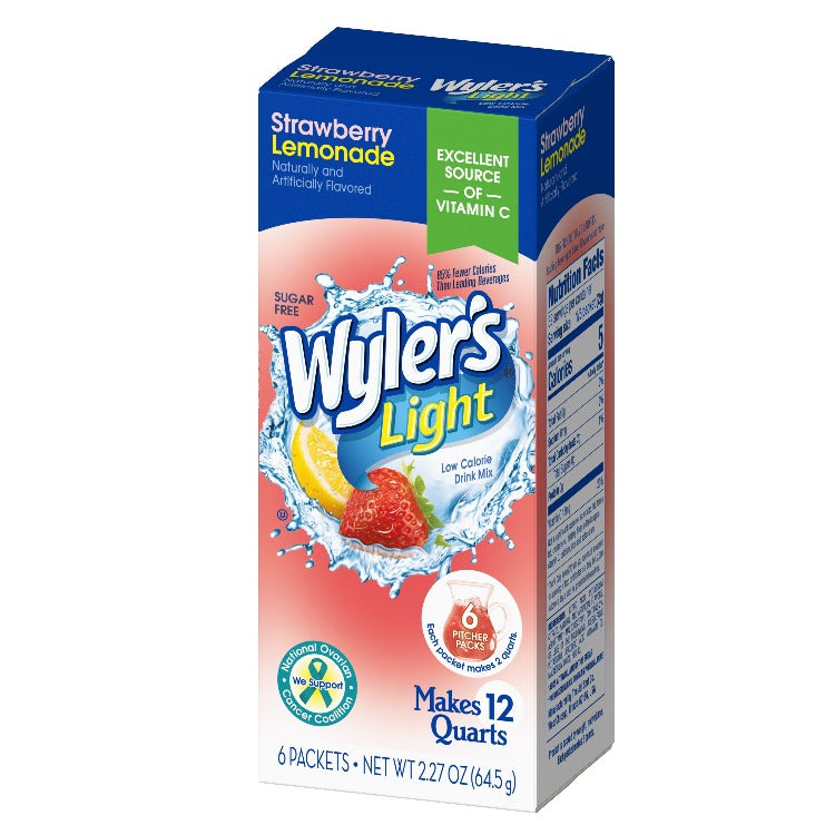 Strawberry Lemonade Low Calorie Pitcher Pack Carton